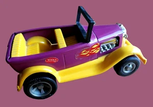 Coche de juguete vintage TONKA Draggin Wagon Roadster metal prensado acero púrpura y amarillo - Imagen 1 de 12