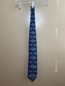 Harley Davidson HD Men’s Blue Polyester USA 1996 Logo Ralph Marlin 3.75 Tie - Picture 1 of 5