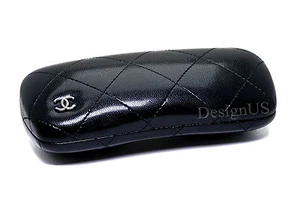 Chanel Black Quilted Case size small for Eyeglasses Made Italy - Mint Condition - Picture 1 of 3