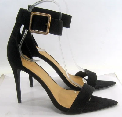 Anne Michelle черный 4 «Stiletto каблук открытый острый носок туфли женщин размер 10 - Изображение 1 из 4