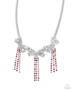 Collar rojo influencia victoriana paparazzi nuevo con etiquetas - Imagen 1 de 2
