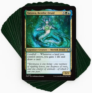 ***Custom Commander Deck*** Tatyova, Benthic Druid - Landfall - EDH Magic Cards - Picture 1 of 7