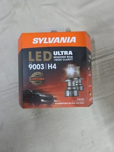 Sylvania 9003 (H4) LED ULTRA Headlight Bulbs for PowerSports or Fog Use - Picture 1 of 4