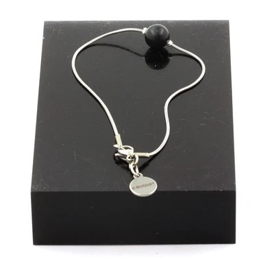 Minerals and Stones Précieuses. Bracelet Stainless Steel 1 Pearl Seraphinit - Image 1 of 2