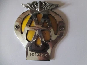 Collectable Vintage AA (Automobile Associaton) Chrome Display Badge - Foto 1 di 3