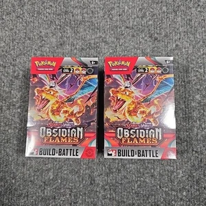 Lot Of 2 Pokemon Obsidian Flames Build and Battle - New Factory Sealed - Picture 1 of 8