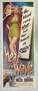 Vtg Original HEAT WAVE Alex Nicol Hillary Brooke Lippert Pictures Poster (A25) - Picture 1 of 14