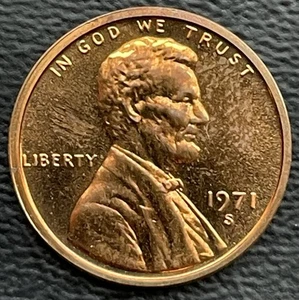 1971 S Lincoln Cent Doubled Die- Proof DDO Variety- Liberty- Motto Doubling Unc - Picture 1 of 5