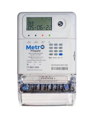 Metro Digital Prepaid Electric Meter - 100A - THREE PHASE - MET003 - Image 1 of 2