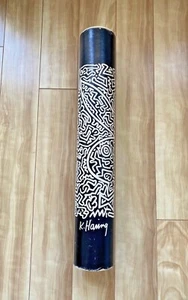 Keith Haring Cardboard Mailing Art Tube Playboy Bunny Pop Shop NYC RARE 1989 - Picture 1 of 10