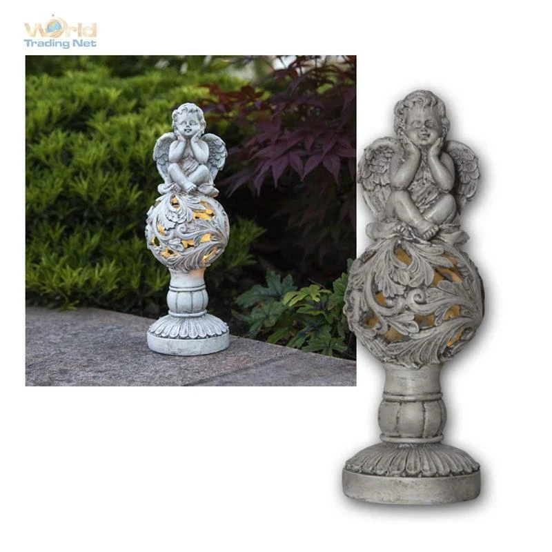 LED solar Figur Engel Solarleuchte Gartendeko. Akku