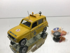 BBURAGO 0126 0130 RENAULT 4L TCF TOURING CLUB FRANCE -YELLOW 1:24- GOOD - B12 - Bild 1 von 8