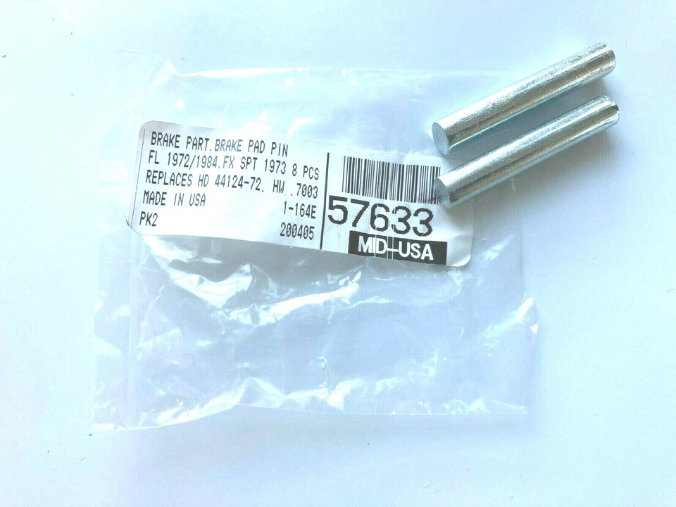 brake pad pin part FL 72-84 FX SPORTSTER 1973 44124-72 - Image 1 of 1