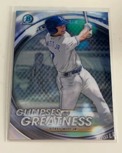  2020 Bowman Draft Glimpses of Greatness Bobby Witt Jr. #GOG-BW - Picture 1 of 1