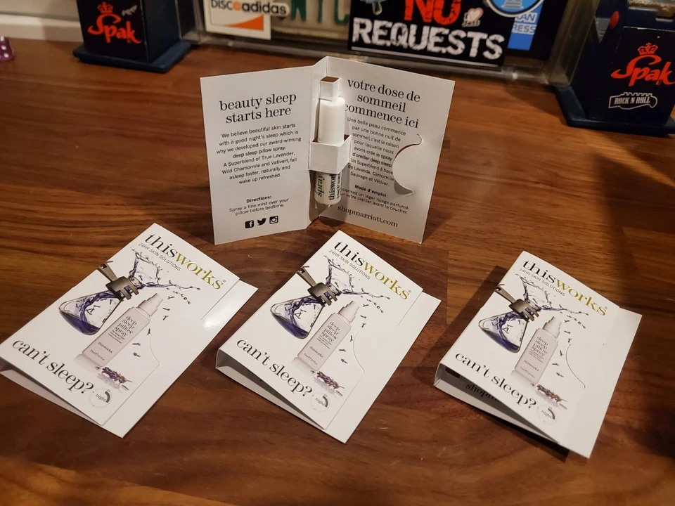 NEW 4x This Works Deep Sleep Pillow Spray 2.5 ml (4 bottles 0.08 fl) FREE SHIP - Image 1 of 4