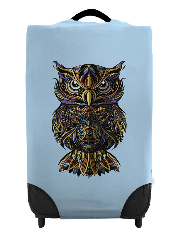 Geometric Owl - Blue Caseskinz Case Cover *SUITCASE NOT INCLUDED*  - Image 1 of 1