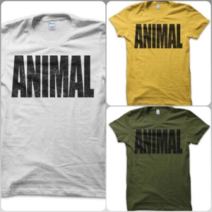 T-Shirt Shirt Animal Animal GYM Gym Bodybuilding Gewichte Vintage Herren - Bild 1 von 4