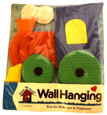 Nuevo en Paquete Infantino Hacer Mi Habitación Colgante de Pared Tren Motor Felpa Multicolor De Colección Foto 1 de 4