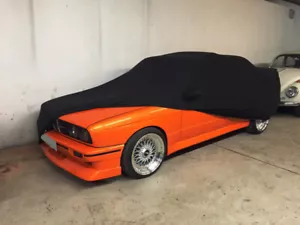 Vollgarage Schutzdecke Car-Cover Schwarz mit Spiegeltaschen für BMW 3er E30 - Bild 1 von 5