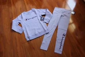NWT GIRLS CHAMPION SZ M 10-12 SWEATSHIRT, LEGGINGS - Picture 1 of 4