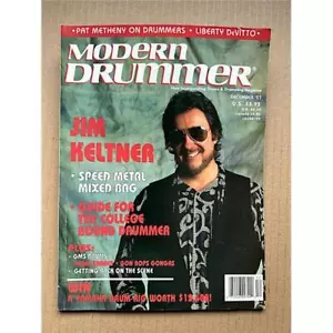 JIM KELTNER MODERN DRUMMER MAGAZINE DECEMBER 1991 - JIM KELTNER cover with more - Picture 1 of 1