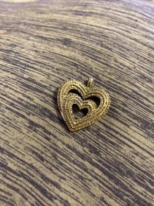 Diamonds & Sterling Silver Heart Pendant Necklace - Picture 1 of 2