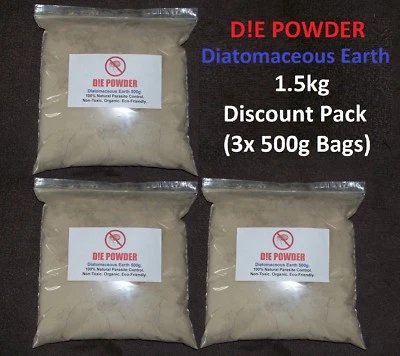 D!E POWDER PAQUETE DE DESCUENTO DE TIERRA DE DIATOMEAS EN POLVO D!E kg GUSANO DE CABALLO/REDMITE/PULGAS/PIOJOS