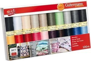 Gutermann Thread Set: Sew-All: 100m: Pack of 20, Assorted - Picture 1 of 4