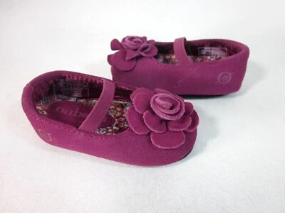 NUBORN INFANTIL BEBÊ MENINAS #32026 PRECIOSAS SAPATILHAS DE BEBÊ BALÉ, FÚCSIA, NOVAS - Imagem 1 de 4