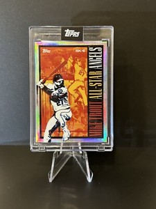 2022 Topps MLB All Star Game Project 70 Mike Trout DJ Skee Rainbow Foil #447/499