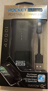 Pocket juice Endurance AC 4000mAh Lithium Polymer Power Bank - Picture 1 of 4
