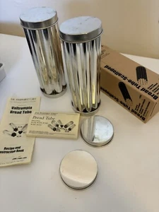 The Pampered Chef Scalloped Bread Tubes -Lot of 2, Recipe Booklet Included - Picture 1 of 5