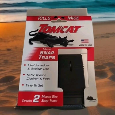 Paquete de 2 trampas a presión tamaño ratón Tomcat eliminación sin contacto fáciles de configurar Foto 1 de 4