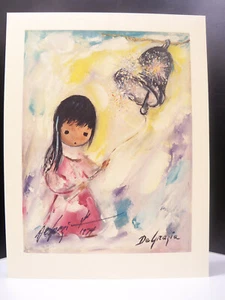 The Bell of Hope Signed Dated 1974 Print by Ettore Ted DeGrazia - Picture 1 of 12