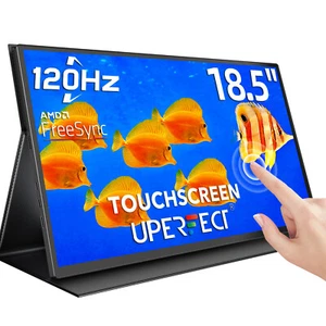 Touchscreen Monitor 18,5" 120Hz Tragbarer Gaming Bildschirm FHD mit Smart Cover - Bild 1 von 7