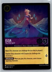 Disney Lorcana Shimmering Skies - Elsa The Fifth Spirit - 48/204 - Cold Foil NM - Picture 1 of 2