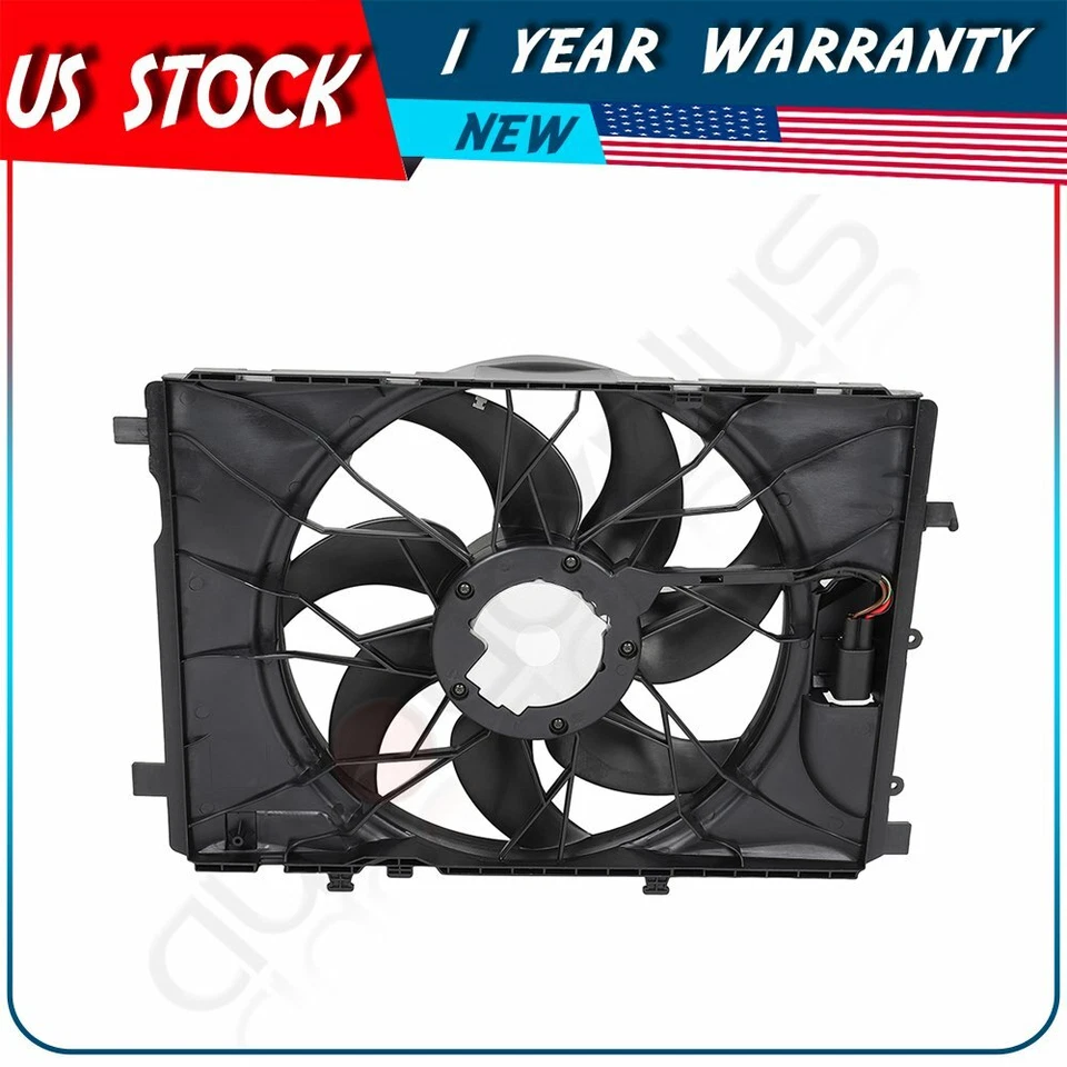 Radiator Fan Assembly For 2010 2011 2012 2013 2014 2015 2016 Mercedes-Benz E350 - Image 1 of 4