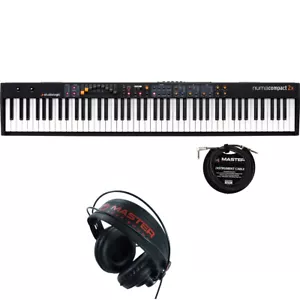 Studiologic Numa Compact 2x 88-Key Semi-Weighted Keyboard w/ Headphones, Cable - Picture 1 of 1