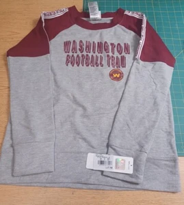 Felpa grigia NFL abbigliamento ragazze Washington Commanders taglia L (10/12) nuova con etichette - Foto 1 di 6