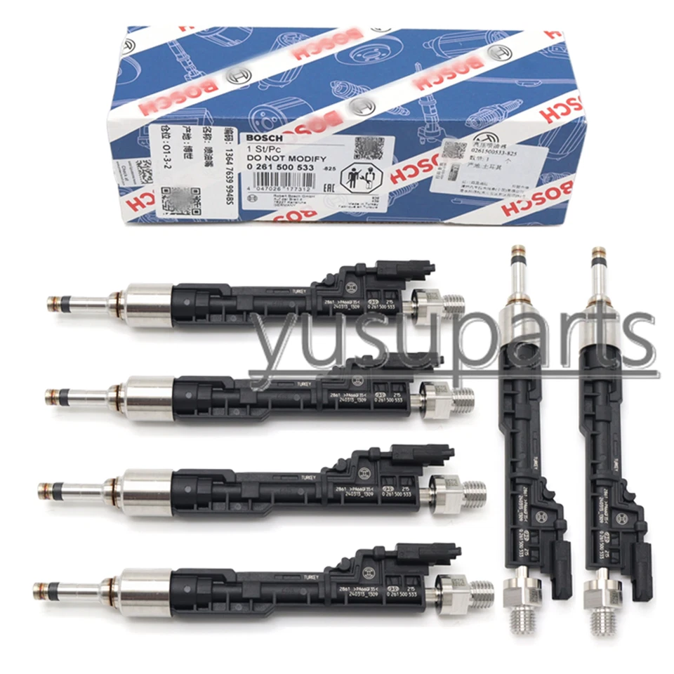 6x Inyectores de combustible originales Bosch 0261500533 para BMW 535i 740Li 3,0 L 13647639994 Foto 1 de 4