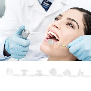 Dental Orthodontic Ceramic Clear Lingual Button Bondable Round Base 10Pcs/Pack - Picture 1 of 28