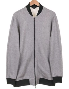 Twenty Montreal Gray Black Cotton Poly Full Zip Mens Sweater Jacket L - Picture 1 of 8