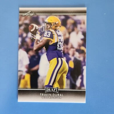 🏈 2017 Leaf Draft Travin Dural Rookie Card WR LSU Tigers Must 👀 - Image 1 of 2