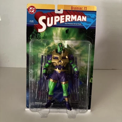 Figura de acción Brainiac 13 DC Direct 2003 Superman Line nueva en paquete Foto 1 de 4