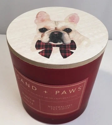 ARENA Y PATAS NAVIDAD 21 OZ VELA PERRO Neutraliza Olor Mascota NUEVO Foto 1 de 4