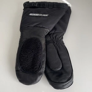 GKS Ganka Mitts Deerskin Detachable Fleece Heatlocker Liner Nylon Boa - Foto 1 di 11