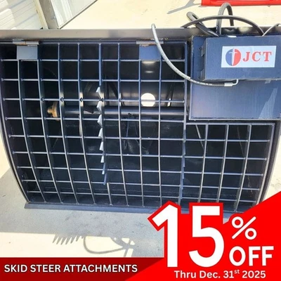 滑移转向 JCT 液压水泥搅拌机附件全新实施混凝土 — 第 1/4 张图片