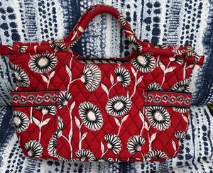 Vera Bradley "Gabby" Deco Daisy Handbag Purse Tote Satchel - Picture 1 of 10