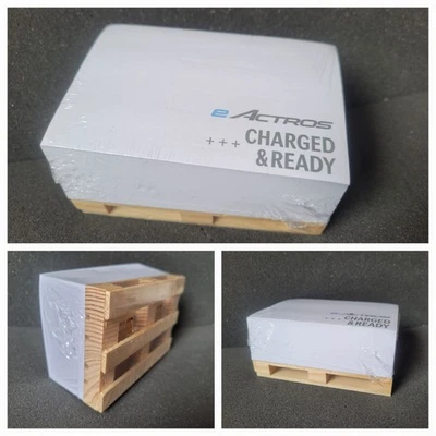 eActros +++ CHARGED & READY   Notizblock Palette 12x8 cm Hingucker - Bild 1 von 4
