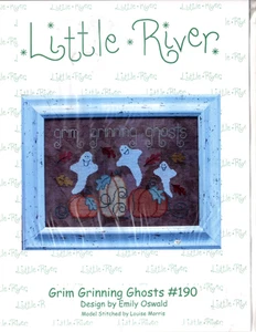 Little River Designs "Grim Grinning Ghosts" Cross Stitch Pattern - Picture 1 of 3